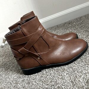 Brown booties